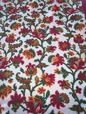  tissu ancien coton Romanex Boussac "Célie "  larg 44 cm x H 190 cm réf B196