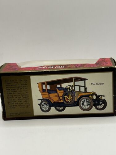 VINTAGE MATCHBOX MODELS OF YESTERYEAR 1907 PEUGOT Boxed Made in England - Picture 8 of 9