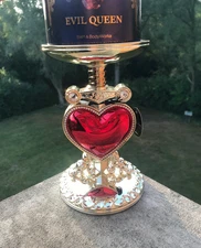 NEW! Bath & Body Works EVIL QUEEN PIERCED HEART PEDESTAL 3-Wick Candle Holder