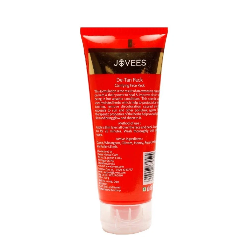 Jovees De Tan Face Pack For All Brightening Skin 100g - Image 4 of 4