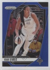 2024 Panini Prizm WNBA Blue Prizm 77/199 Kiah Stokes #122 s3g