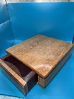 Expertly Crafted Decorative Wooden Box W/ Drawer 8.75x8.25 Inches