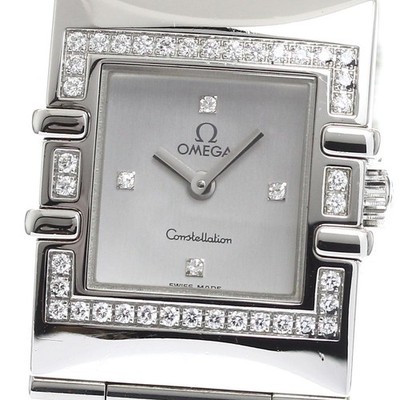OMEGA Constellation Carre Quadra 1528.36 Diamond bezel Quartz Ladies_904926