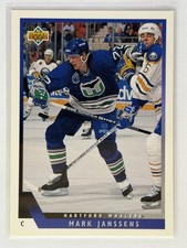 1993-94 Upper Deck #198 Mark Janssens Hartford Whalers