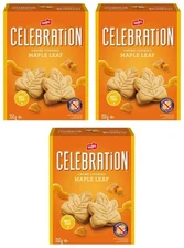 Celebration Leclerc Maple Leaf Creme Cookies, 350g (3 Pack)