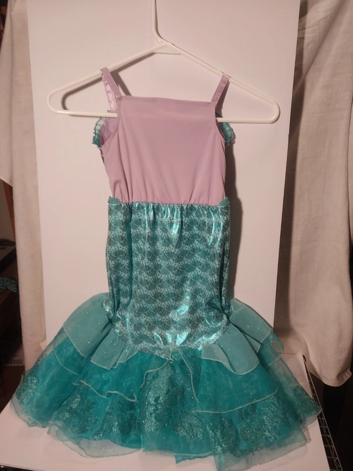 Disney Princess Little Mermaid Ariel Dress Cosplay Seashell Costume Girl Size 4 - Image 4 of 4