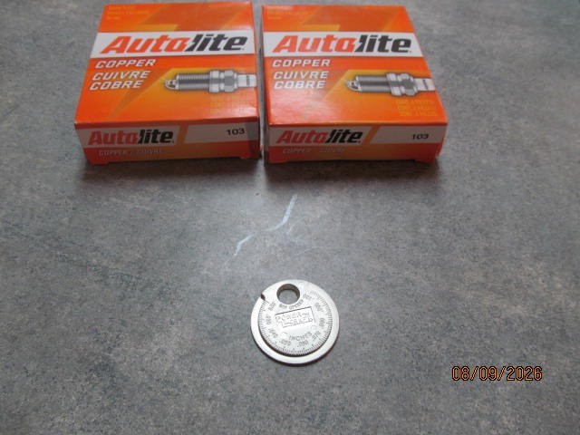 8  Autolite 103 Copper Spark Plugs with Free gap tool  Free shipping