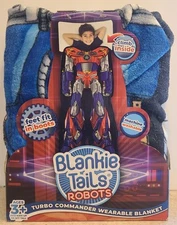Blankie Tails - Robot Tail Blanket, Turbo Commander, Feet Fit in Boots 56" x 23"