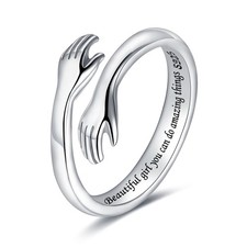 LOVECOM S925 Sterling US Size 7, Beautiful girl you can do amazing things