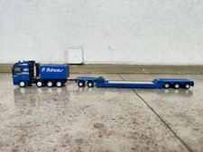 Siku 3931 MAN TGA P. Adams blau Schwertransport Tieflader mit Dolly 1:50