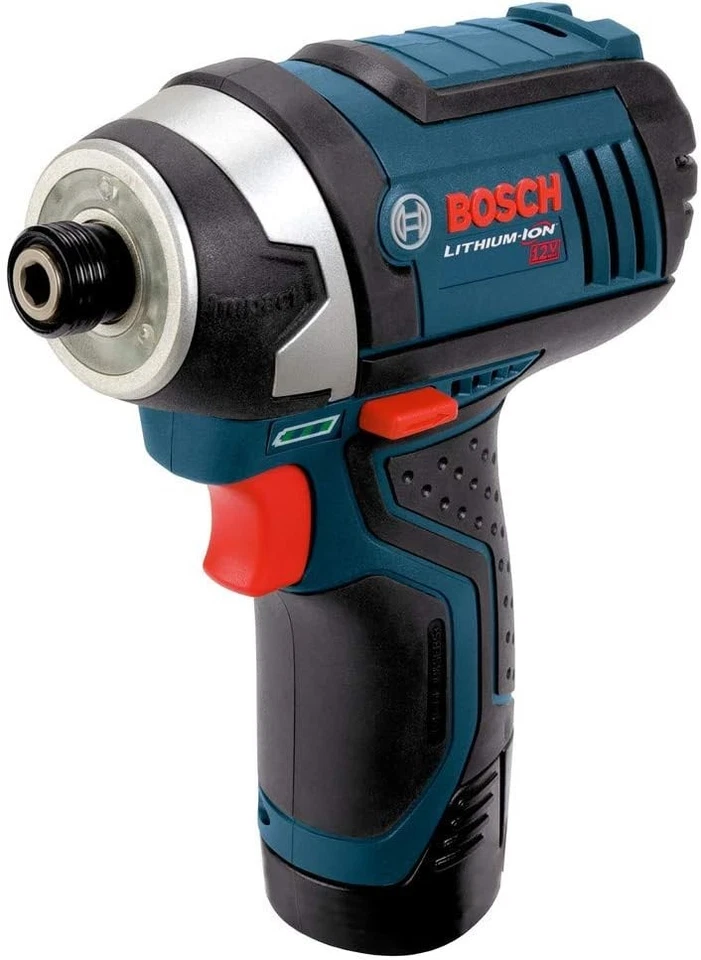 Kit de atornillador de impacto hexagonal BOSCH PS41-2A 12V Max 1/4 pulgadas con (2) baterías de 2,5 Ah Foto 2 de 4