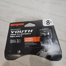 MONGOOSE Camera Mount for helmet for Most Action Cameras Youth 8+ NEW!!