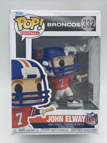 NEW : Funko POP! Football 332 NFL Denver Broncos John Elway Figure
