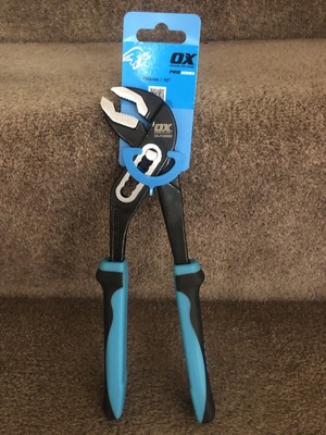 OX Tools Pro 250 mm 10'' Wasserpumpe Hand Slip-Joint Soft-Grips Zange, P325825