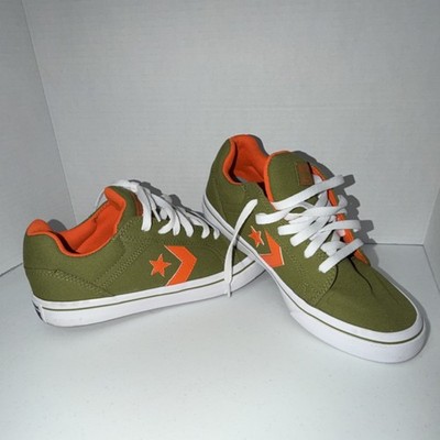 Converse Star Player 76 A03488F Vintage Green Orange Low Top Athletic Shoes