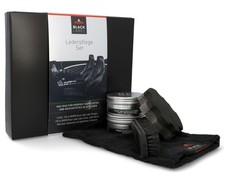 Nigrin Black Label Lederpflege-Set Leder-Reiniger Pflege Bürste Tuch Applikator
