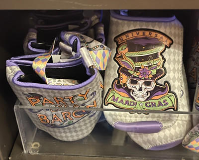 Universal Studios Mardi Gras Baron Tonton Freestyle Cup Holder Koozie 2026