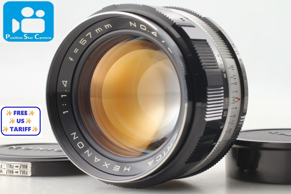 【美品】KONICA HEXANON 57mm f1.4 Konica 57mm f/1.4 Hexanon EE AR Mount Lens {55}