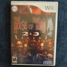 Nintendo Wii - La Casa dei Morti 2 e 3 Sega del Ritorno Completo Ottime Condizioni+