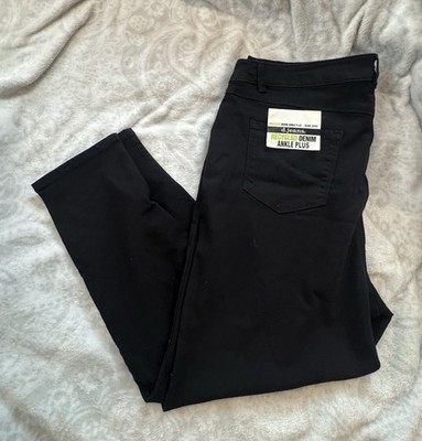 d.jeans Women s Black Denim Slim Jeans ~ Stretch 20W