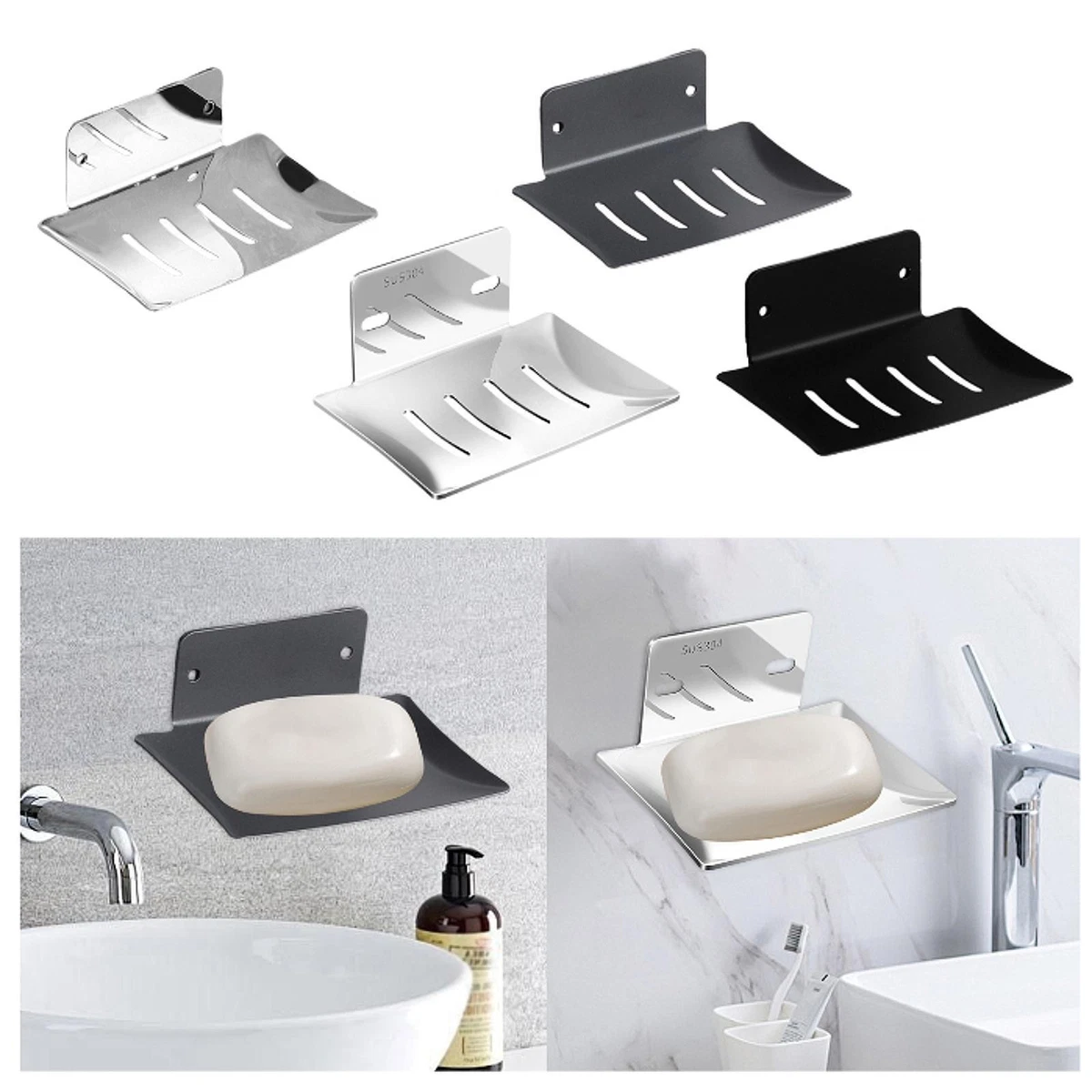 Portasapone In Ceramica Nero Calla