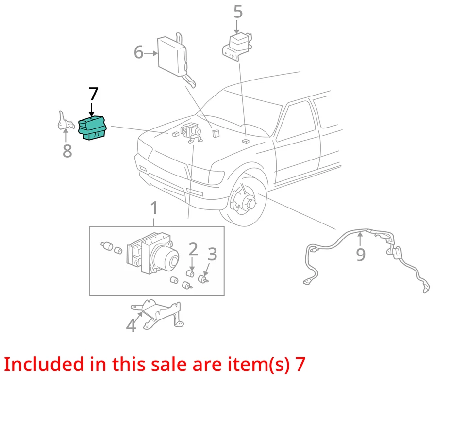 Toyota 4Runner 1996-2002 ABS relé DENSO 88263-35090 OEM Foto 3 de 4