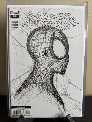 Amazing Spider-Man #55 2nd Print 1:50 Patrick Gleason White Variant 2018 VF/NM