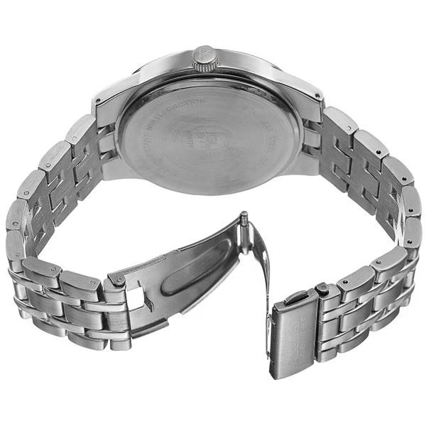 August Steiner AS8174SS Mese Giorno Data Am Pm Contatori Argento da Uomo Watch - Immagine 2 di 4