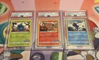 2022 Pokemon Illustration Contest Bulbasaur, Arcanine, Greninja Sequential PSA 8