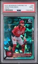 2022 BOWMAN CHROME SAPPHIRE EDITION JONATHAN INDIA AQUA #54 PSA 9 ⚾️