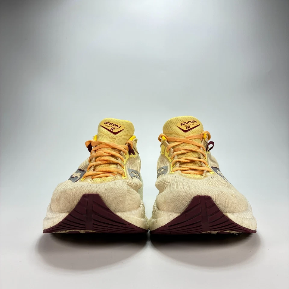 Zapatos para correr Saucony Triumph 21 beige amarillo S10881-30 para mujer talla 11,5 para hombre 10 Foto 2 de 4