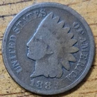 1889 Indian Head One Cent 1c Coin #AB964