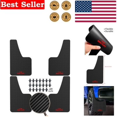 #ad Durable 4pcs Black Mud Guards Universal Splash Protection for SUVs amp; Vans $32.39