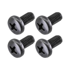 Black License Plate Screws For Bmw And Tesla M5-0.8 X X 12mm