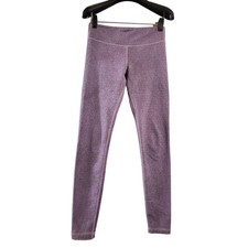 Ivivva Lululemon Rhythmic Tights Girls Size 12 Pink Purple Pixel Knit Activewear