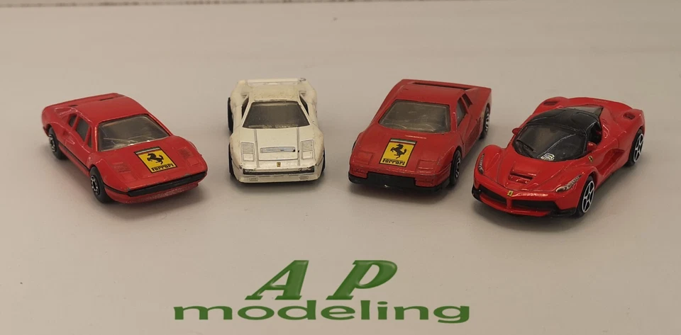 lotto modellini auto Ferrari sportive scala 1/55 1/59 usate modellino obsoleto - Immagine 3 di 4