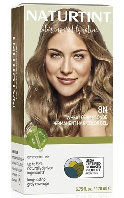 Naturtint Permanent Hair Color Gel, 8N Wheat Germ Blonde - 5.07 Fl. oz. / 170mL