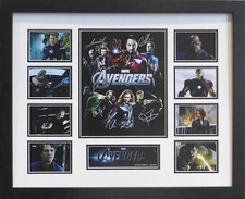 THE AVENGERS CAST SIGNED LIMITED EDITION FRAMED MEMORABILIA