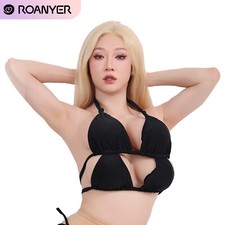 Roanyer E Cup Silicone Four Breast Forms Fake Boobs for Mtf Crossdresser Cosplay