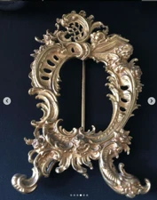 Bronze picture frame in Baroque Rococo style of Europe. The frame is very beauti