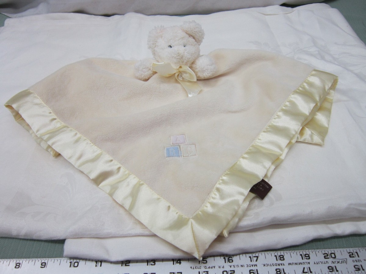 Unbranded Yellow Soft Security Blanket Lovey Dog Infant Stuffed