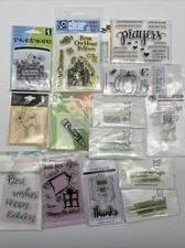 LOT of Stamp Sets - NEW Clear Unmounted - Words, Phrases, Animals, Holidays RARE