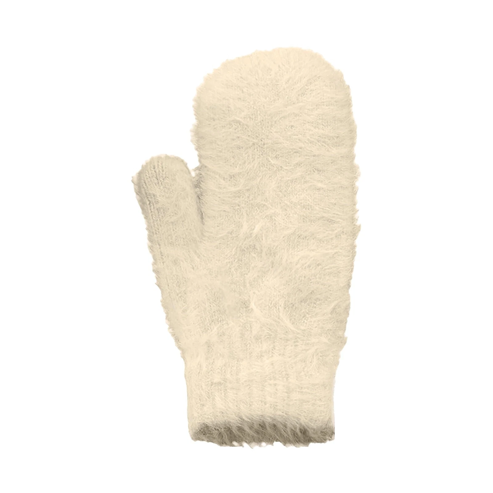 Faux Fur One Size Winter Gloves & Mittens for Women
