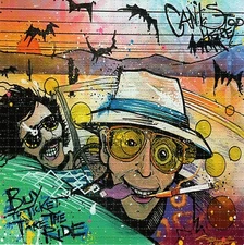 Buy the Ticket, Take the Ride by Mark Serlo BLOTTER ART perforated tabs