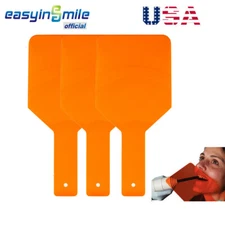 3PCS Dental Curing Light Shield Orange Protective Pad Filter 26*12 Easyinsmile