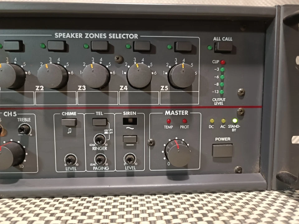 Monacor PA-1240 5 Zonen Pa Amplifier Verstärker - Bild 4 von 4