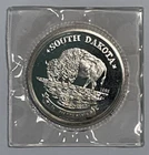 1988 Great State of South Dakota, Bison 1 oz .999 Fine Silver Round, Sealed