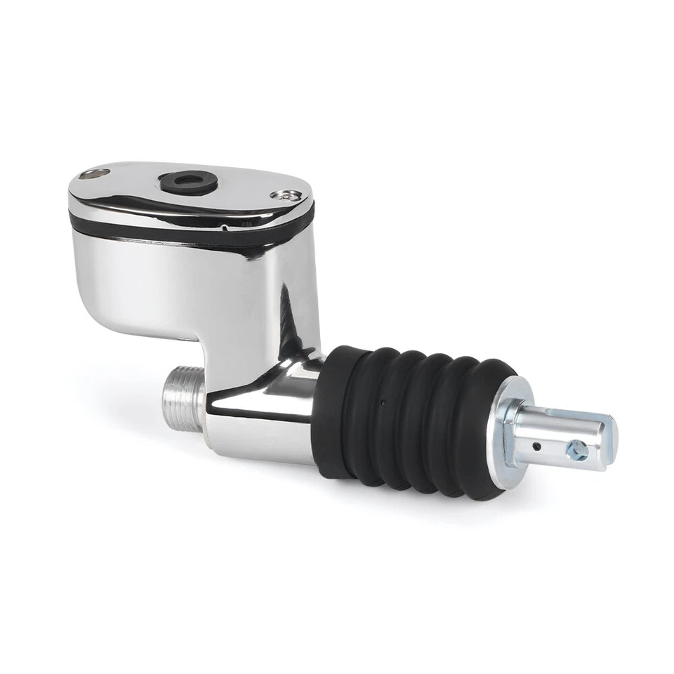 Cilindro maestro de freno trasero cromado para Harley HD FLT Softail 41755-99 41767-05A Foto 3 de 4