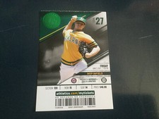 Oakland A’s Athletics 2017 TICKET STUB 6/2/17 VS NATIONAL~Brian Goodwin FIRST HR