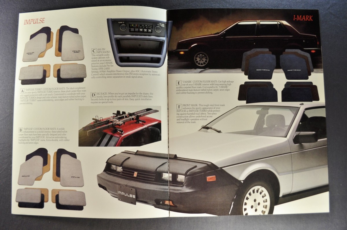 1985 Isuzu Accessories Brochure Impulse I-Mark Trooper II P